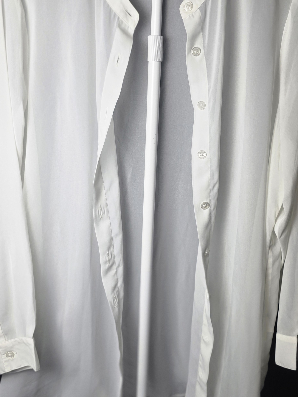 Jessica London White Button-Front  Dress Shirt
